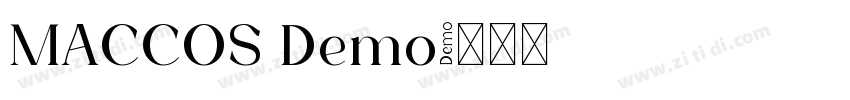 MACCOS Demo字体转换